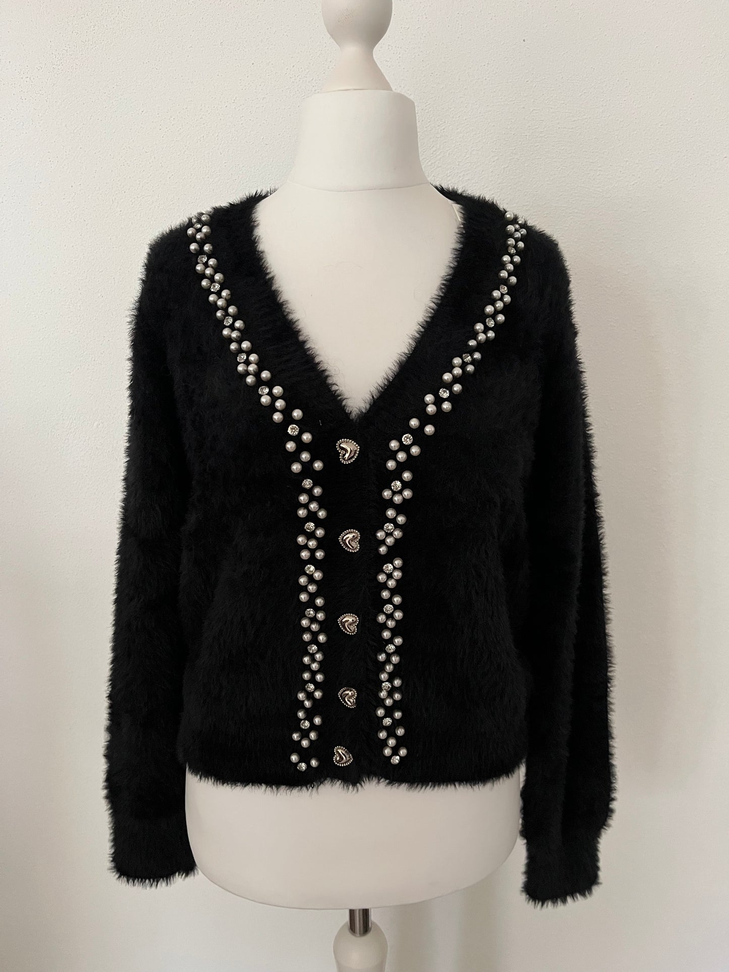 Strickjacke aus Fellgarn