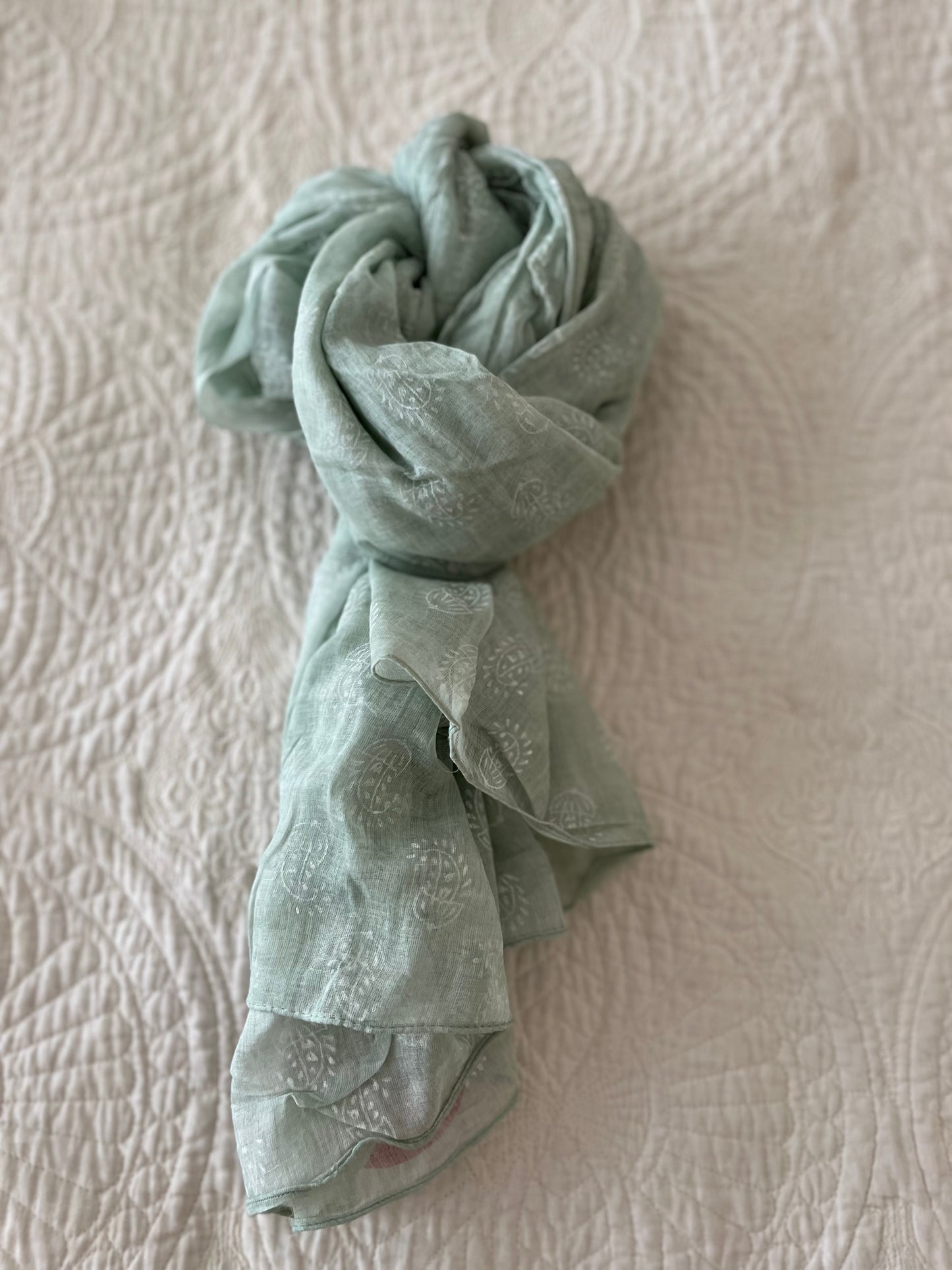 Schal aus bedruckter Baumwolle