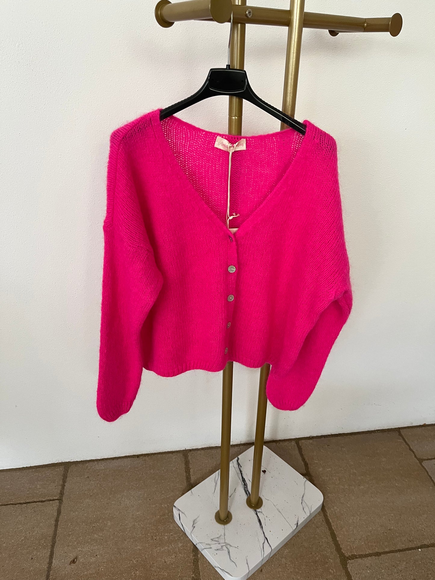 Mohairstrickjacke in verschiedenen Farben