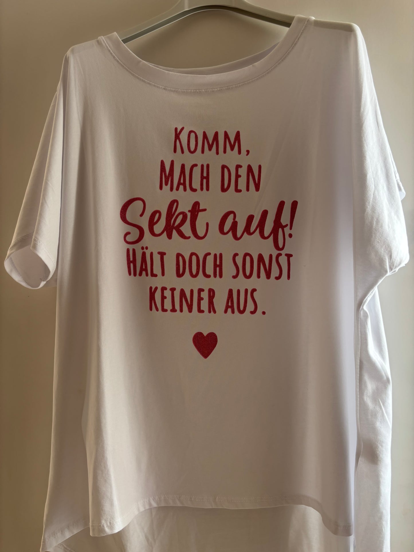 T-Shirt Komm, mach den Sekt auf…