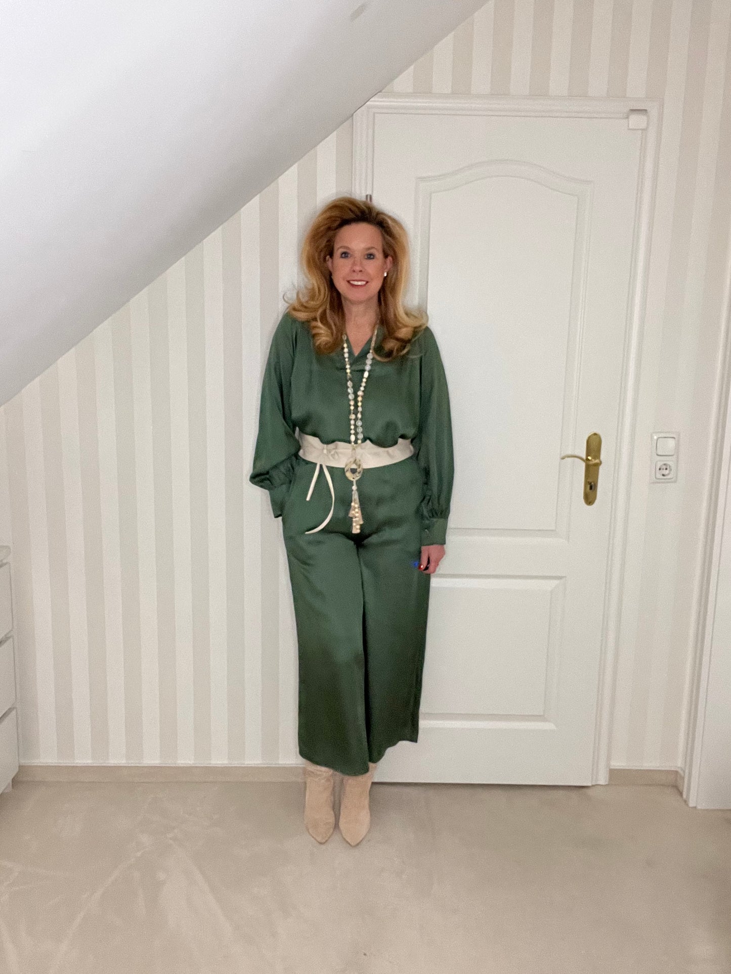 Zweiteiler in großartigem Flaschengrün