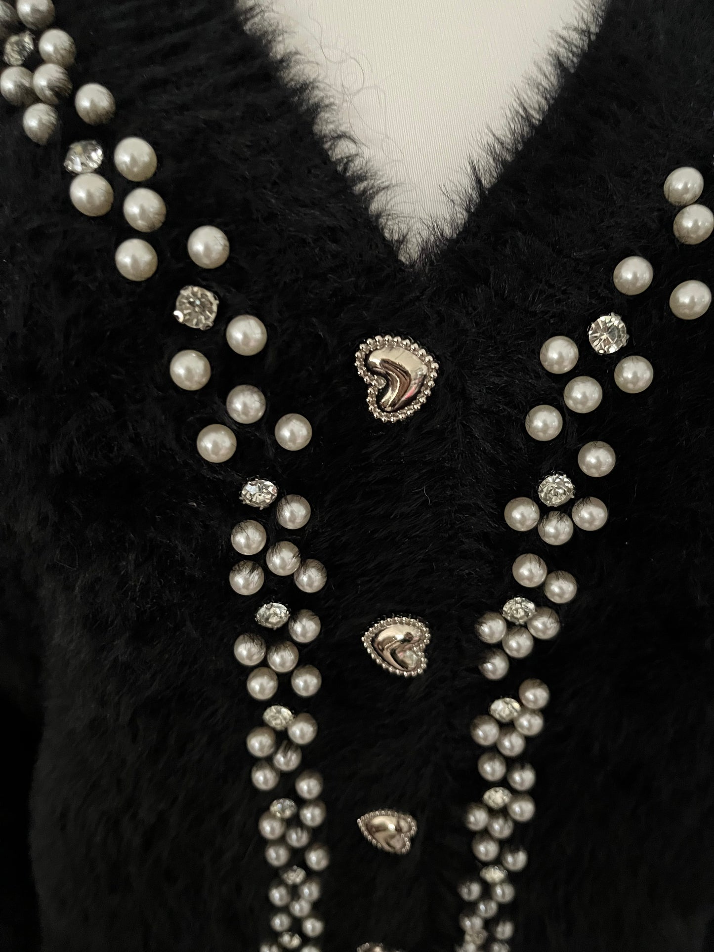 Strickjacke aus Fellgarn