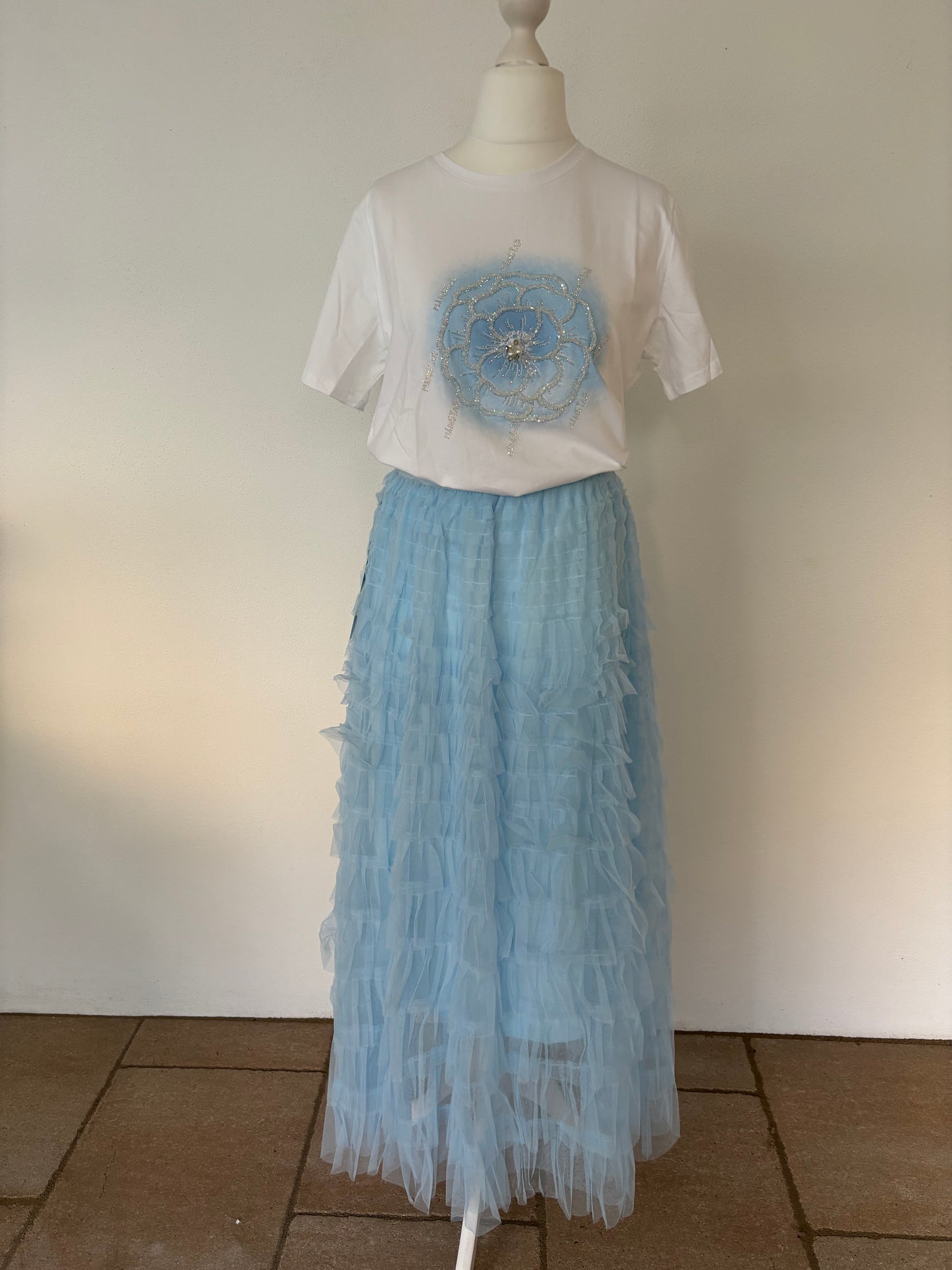 Stufentüllrock in verschiedenen Farben