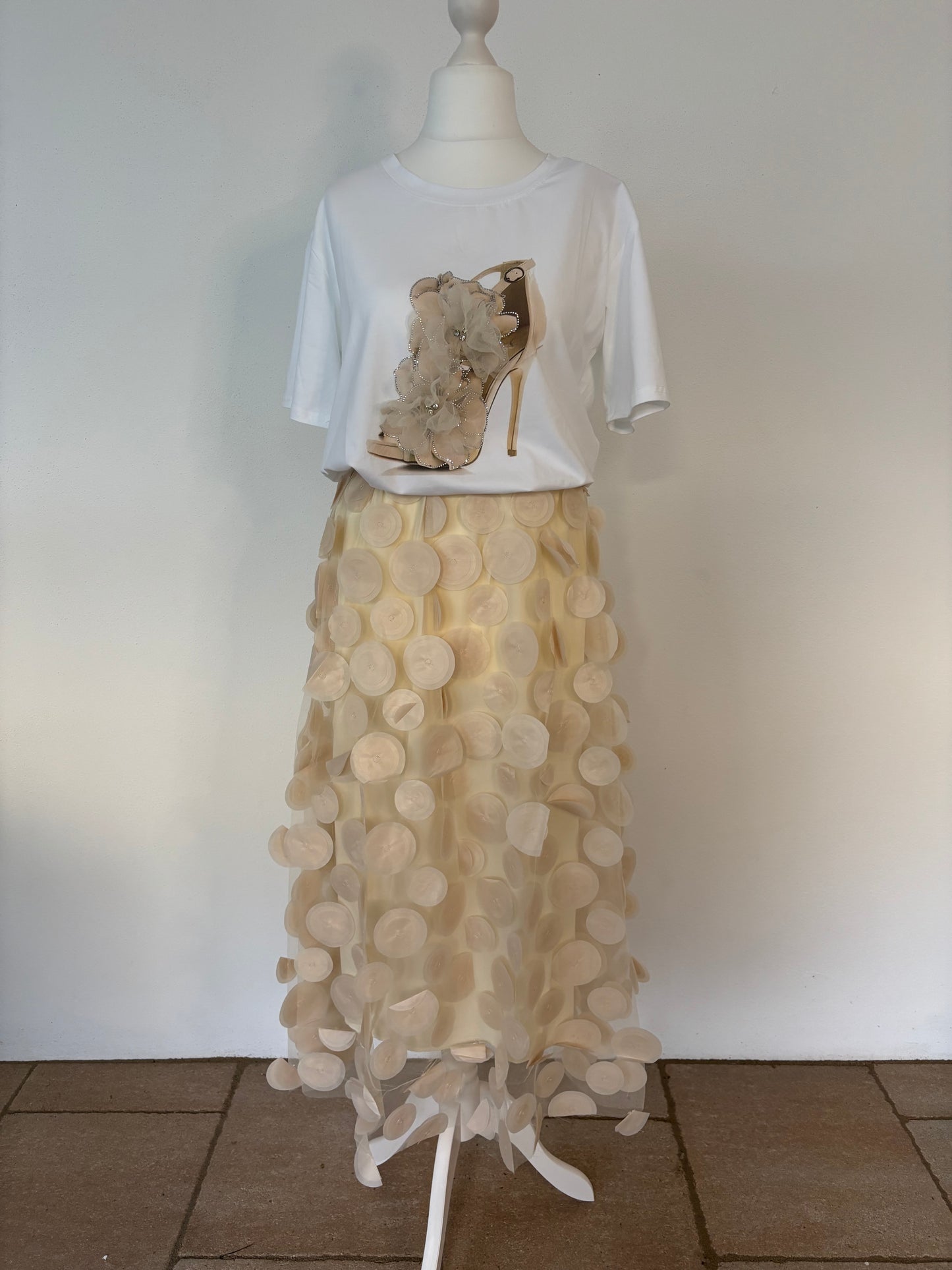 T-Shirt mit Pumpsdruck