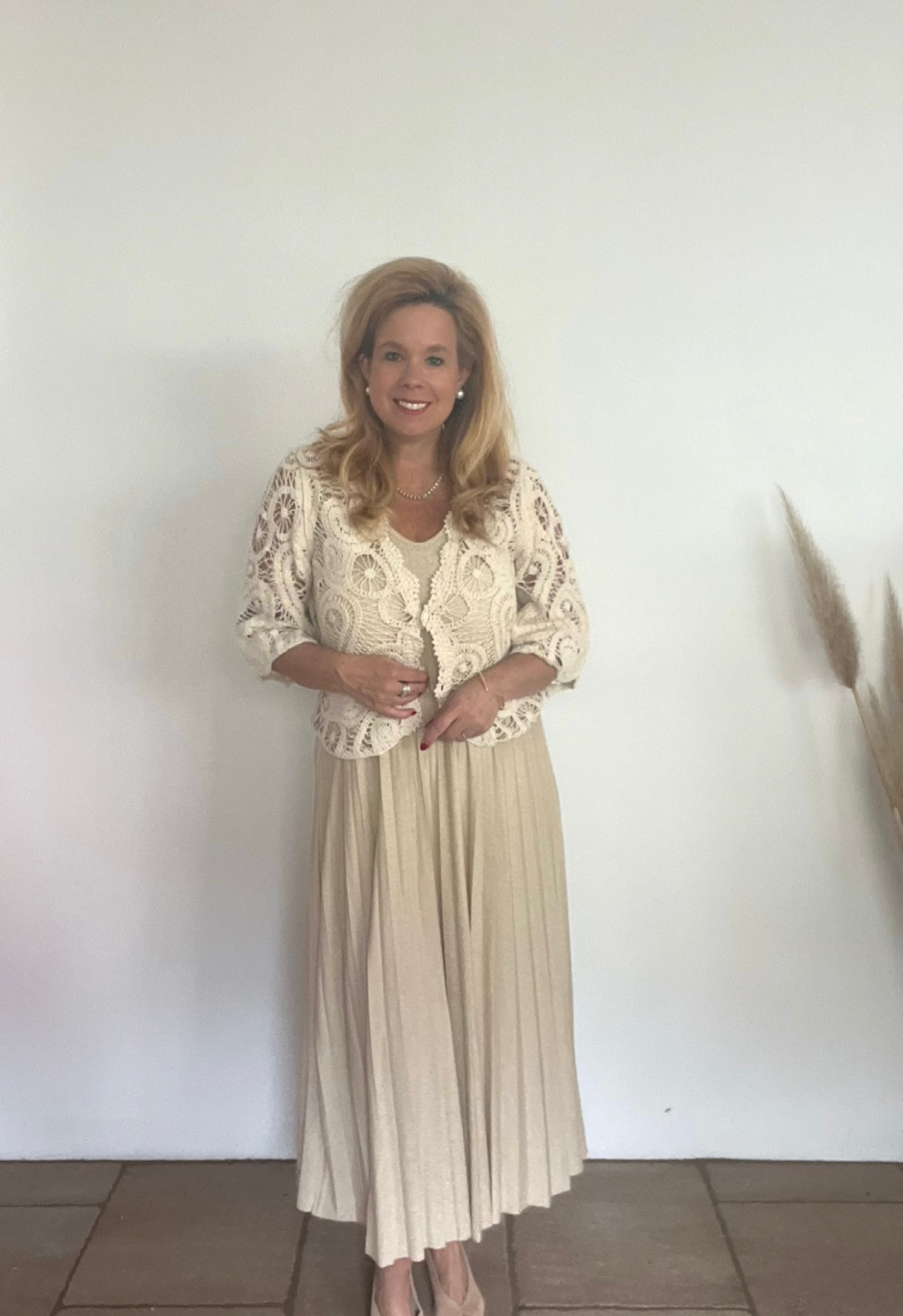 Plissestrickkleid in zwei Varianten