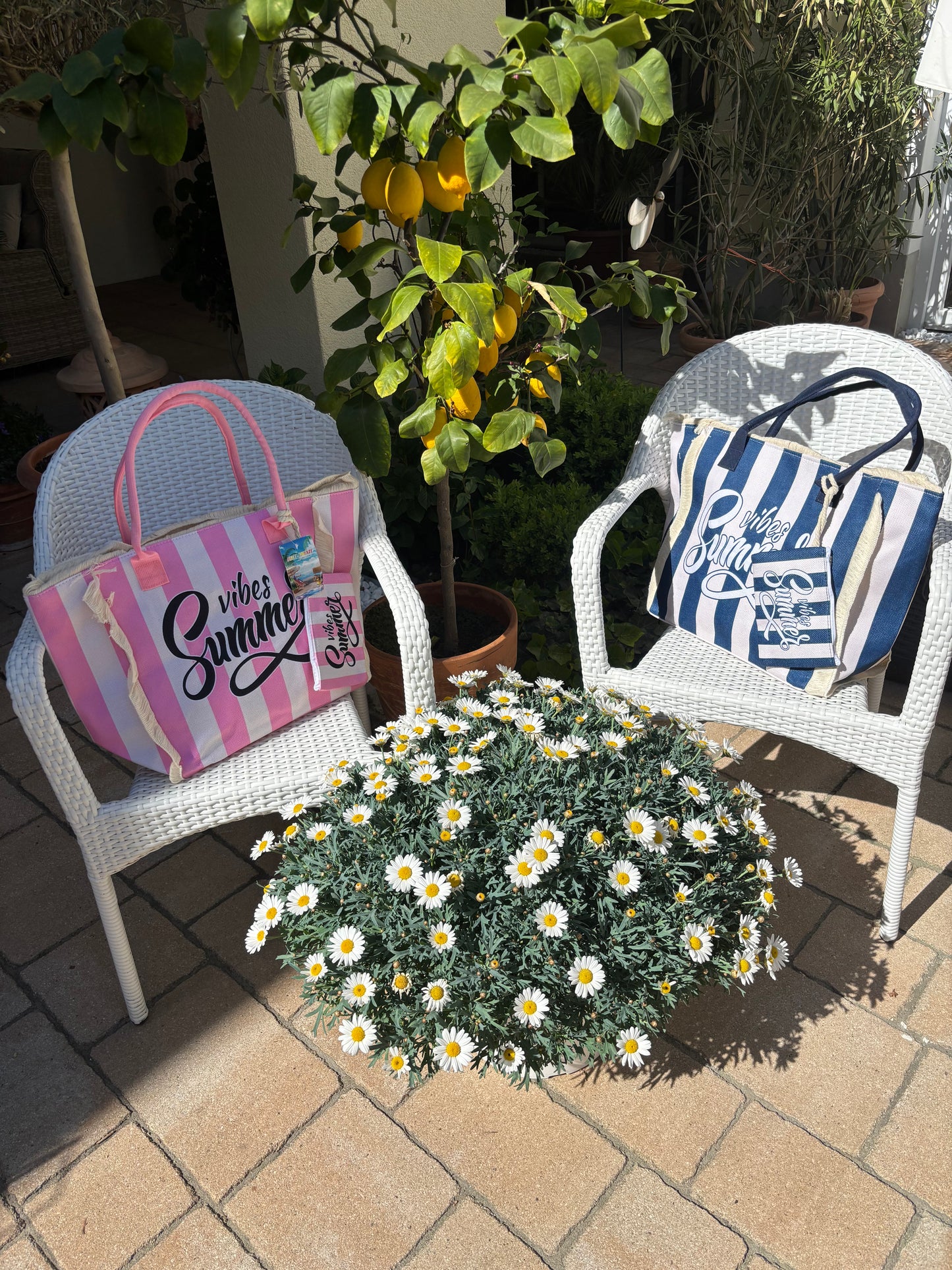 Strandtasche Summer Vibes Stripe