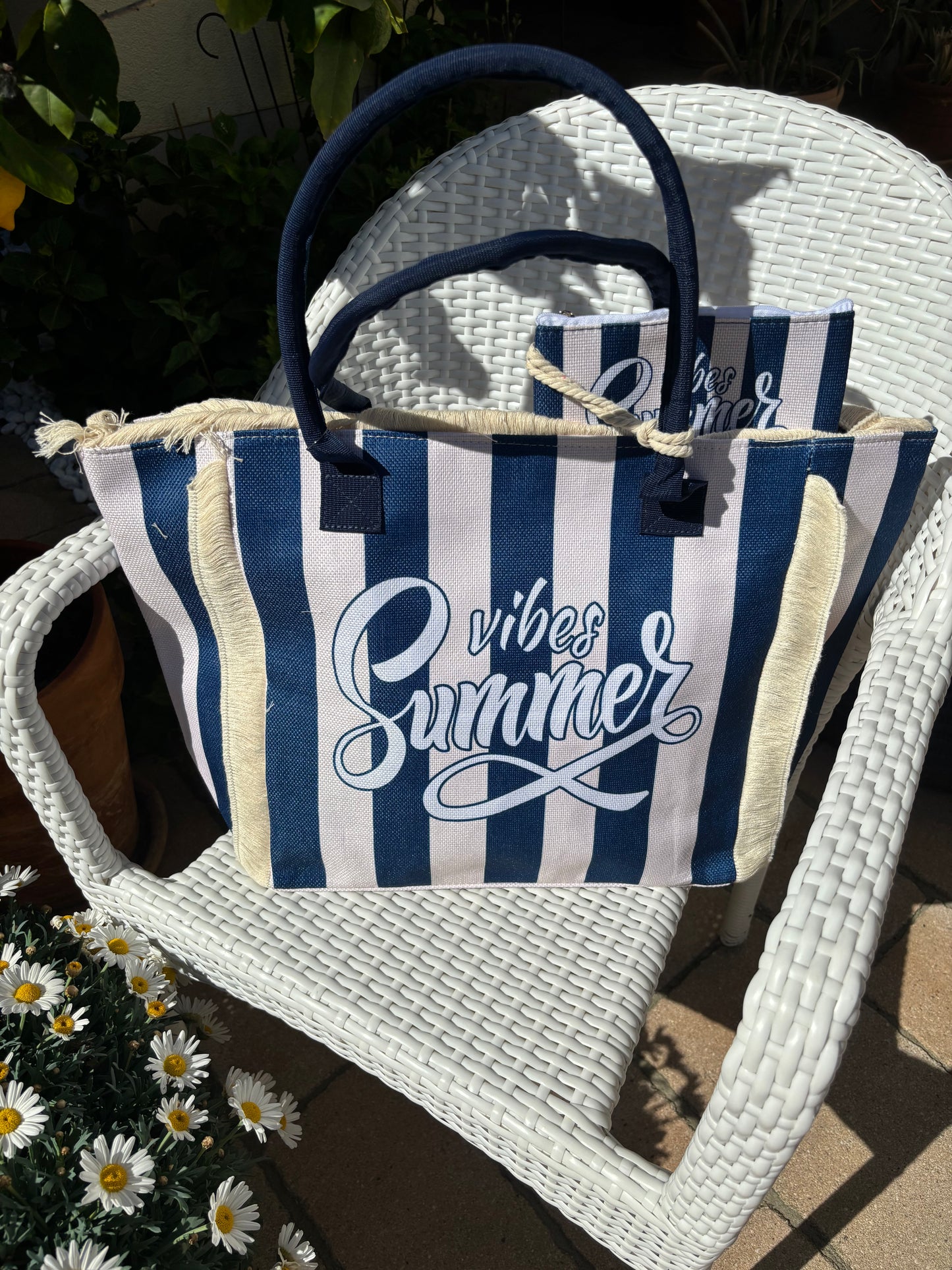 Strandtasche Summer Vibes Stripe