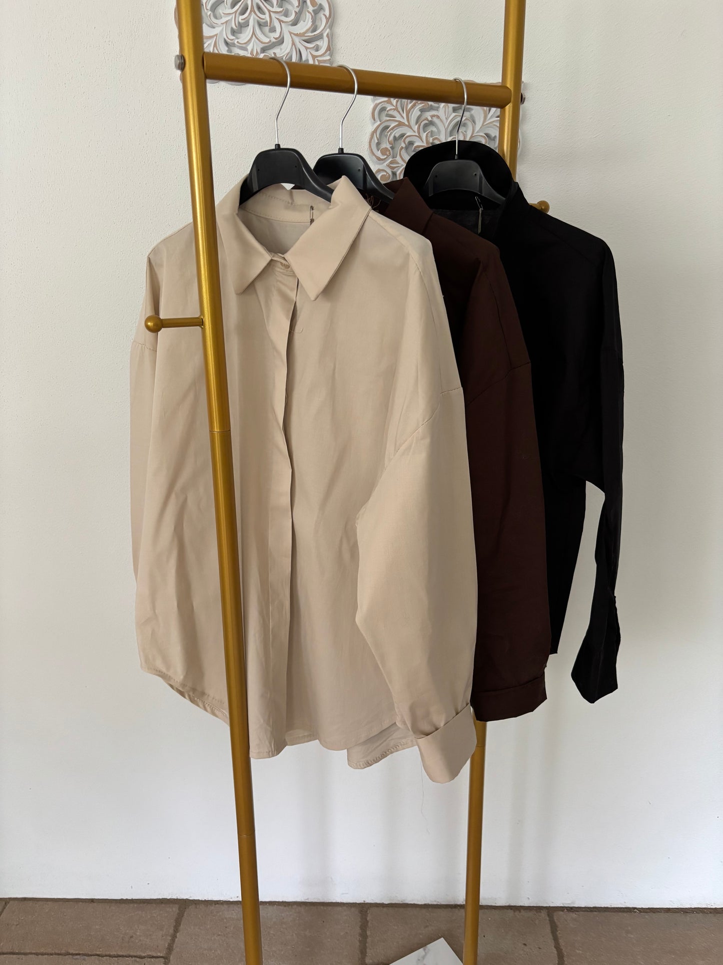 Klassische Hemdbluse