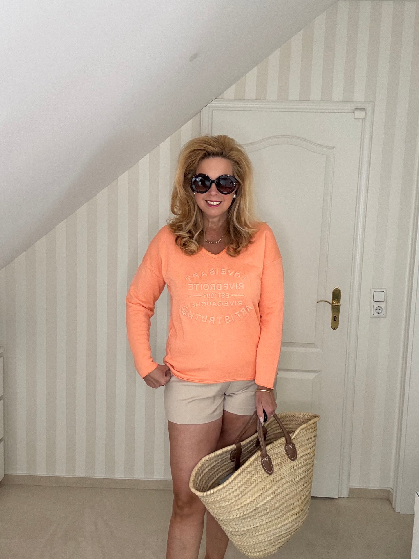 Shirt aus leichtem Sommersweat in zwei Farben