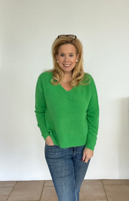 Pullover aus hochwertigem Alpaca/Wollgemisch in drei leuchtenden Farben