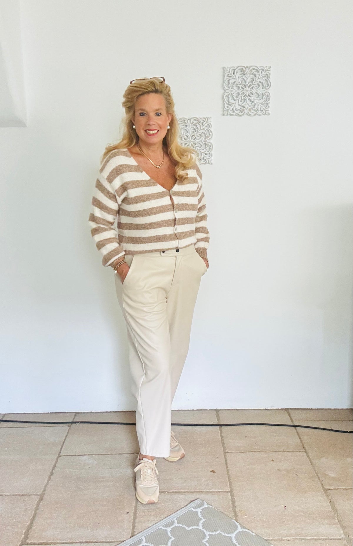 Knöchellange Lederhose