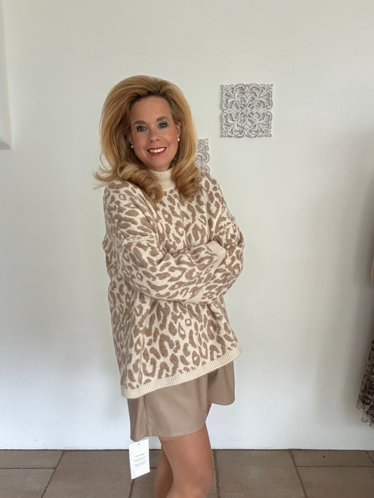 Kuschelpulli im dezenten Leodesign