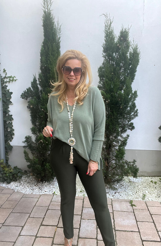 Pullover oliv