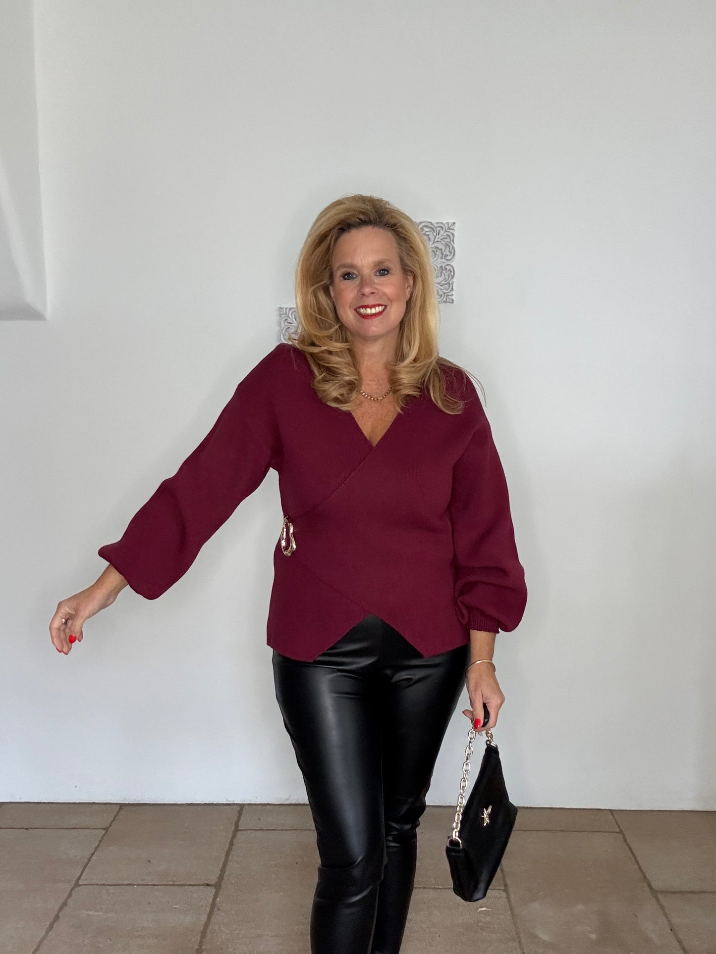 Statementjacke im Wickelstil