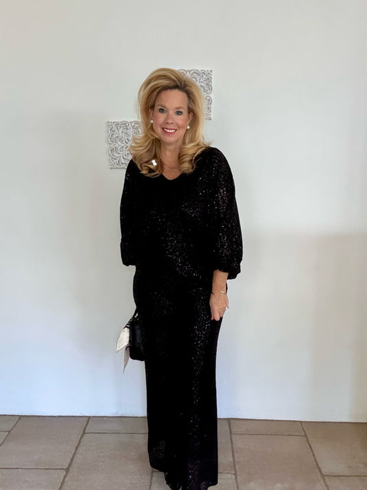 Samtpailletttenzweiteiler