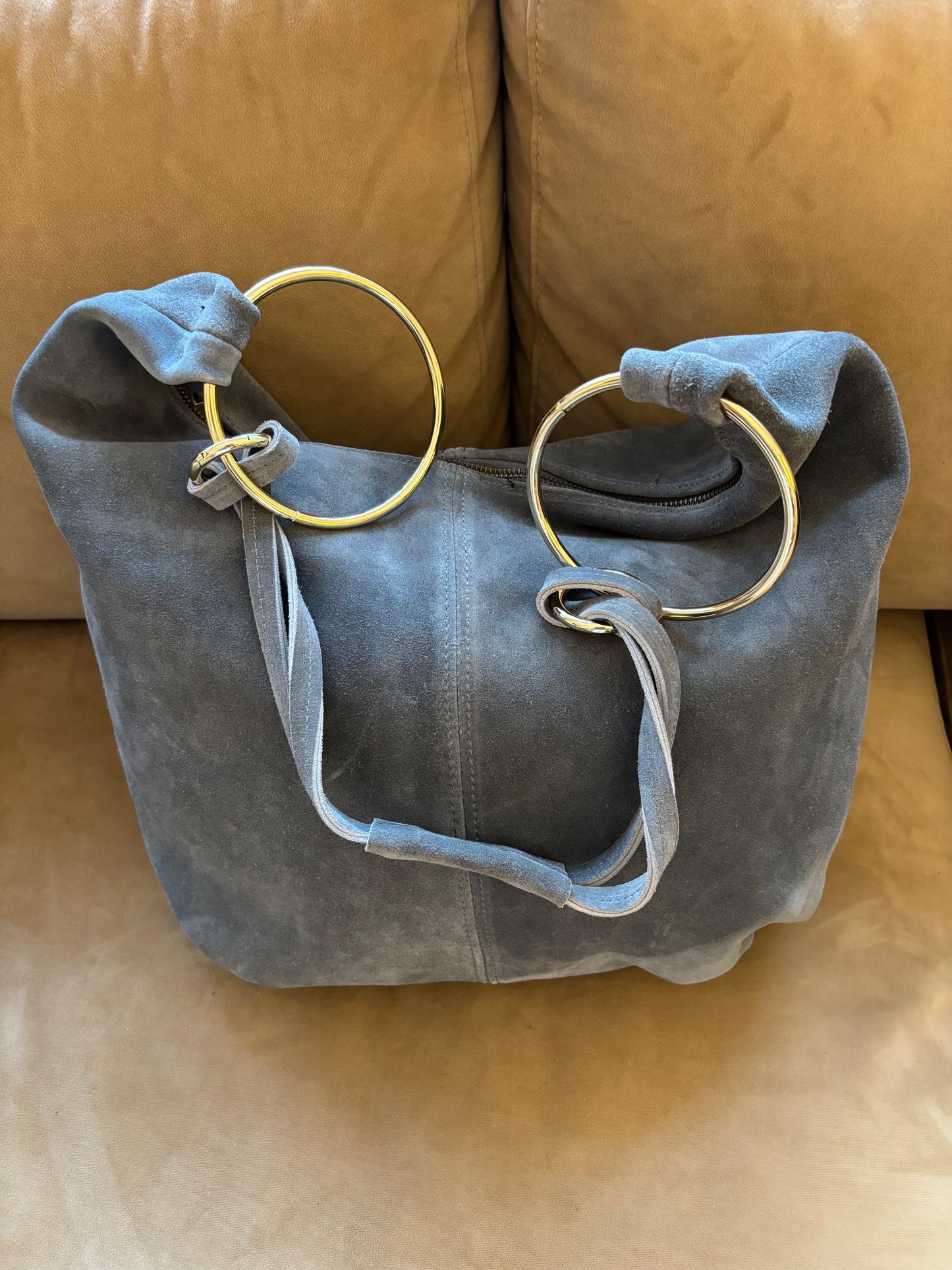 Wildledertasche in verschiedenen Farben