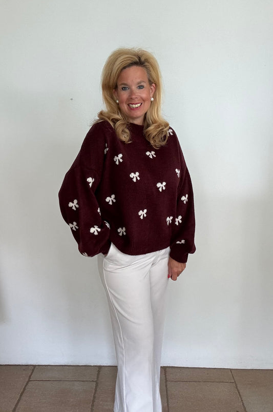 Kuschelpulli Bordeaux