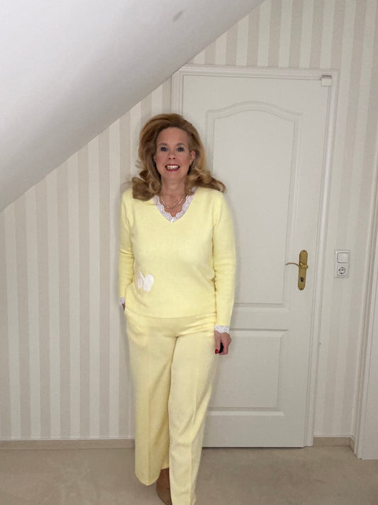 Hose in zartem Frühlingsgelb