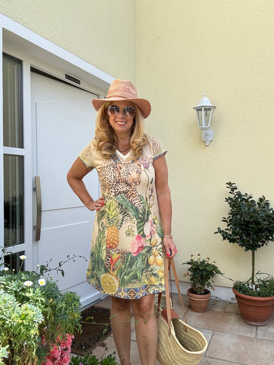 Kurzes Kleid Tiger