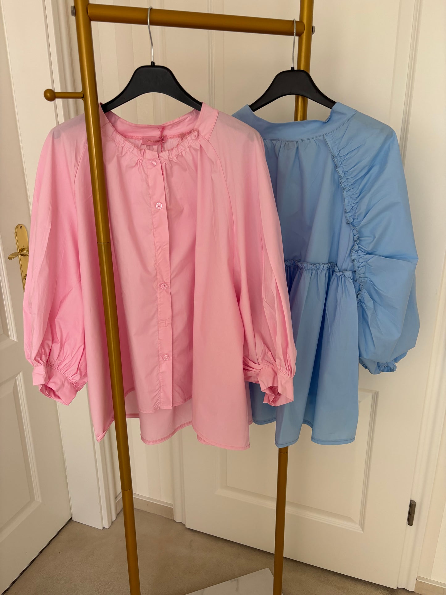 Weite Popelinbluse