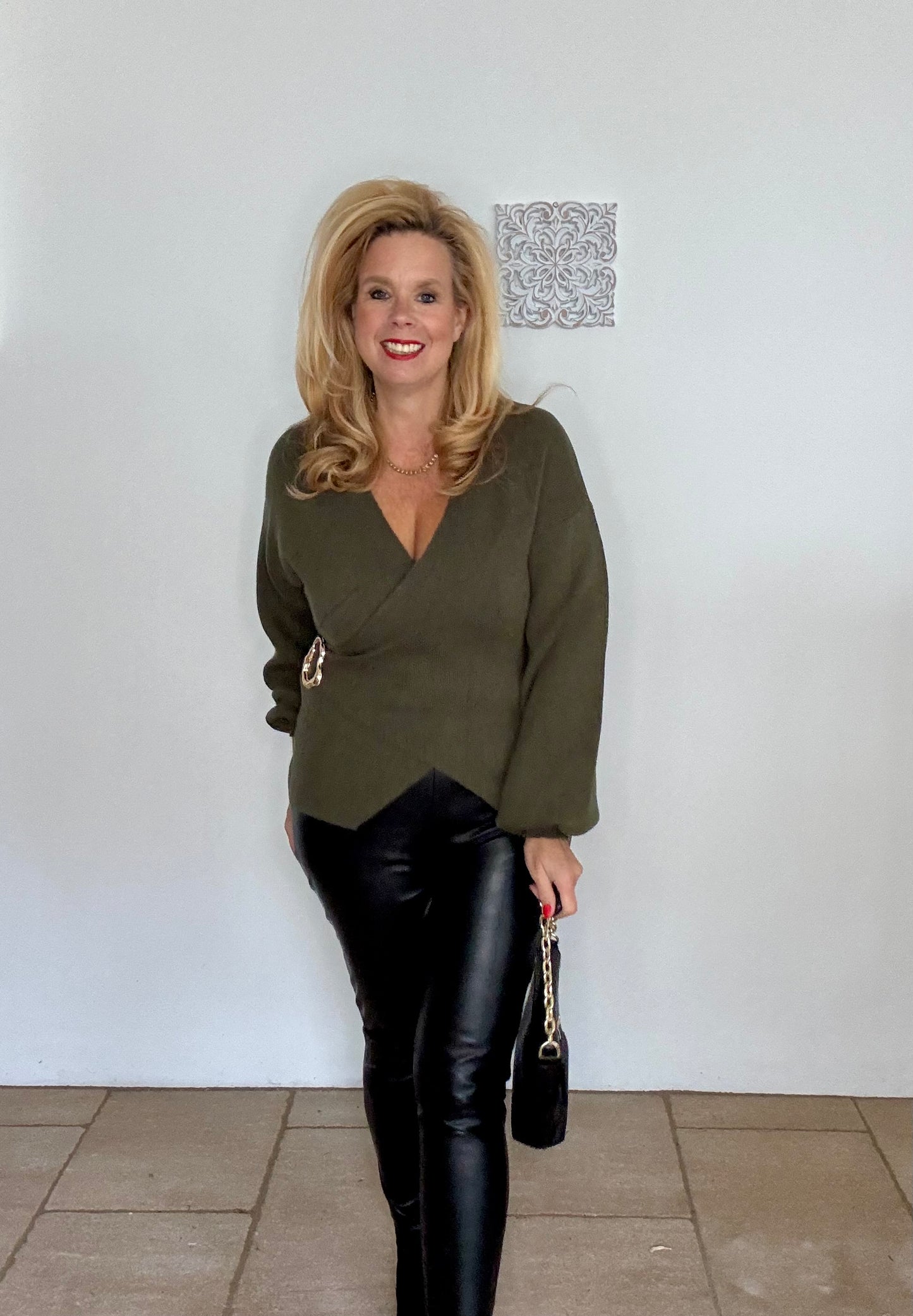 Statementjacke im Wickelstil