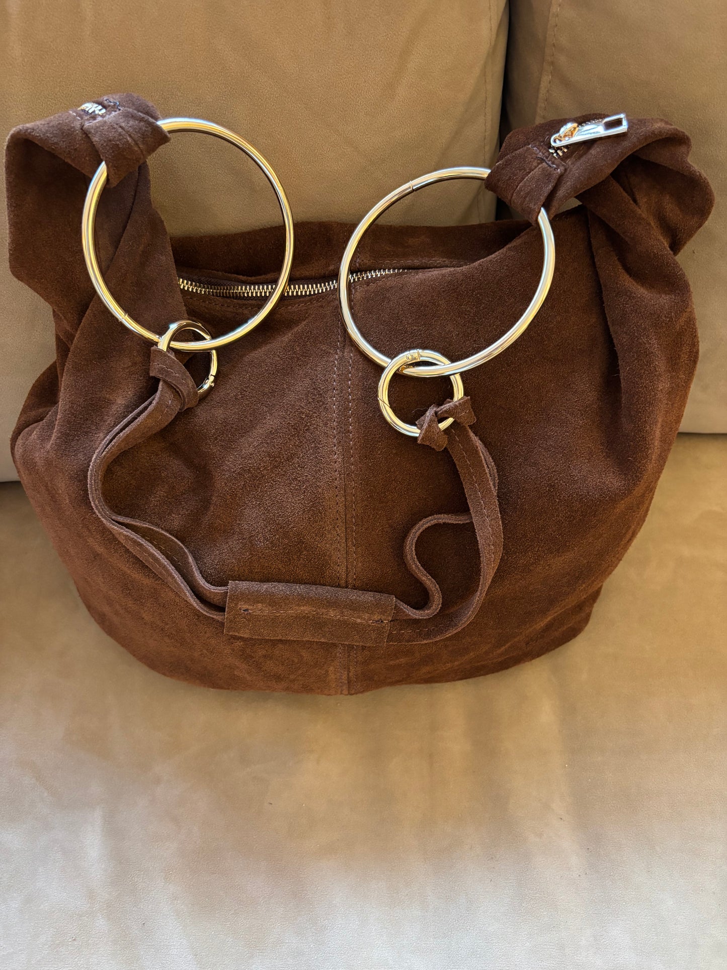 Wildledertasche in verschiedenen Farben