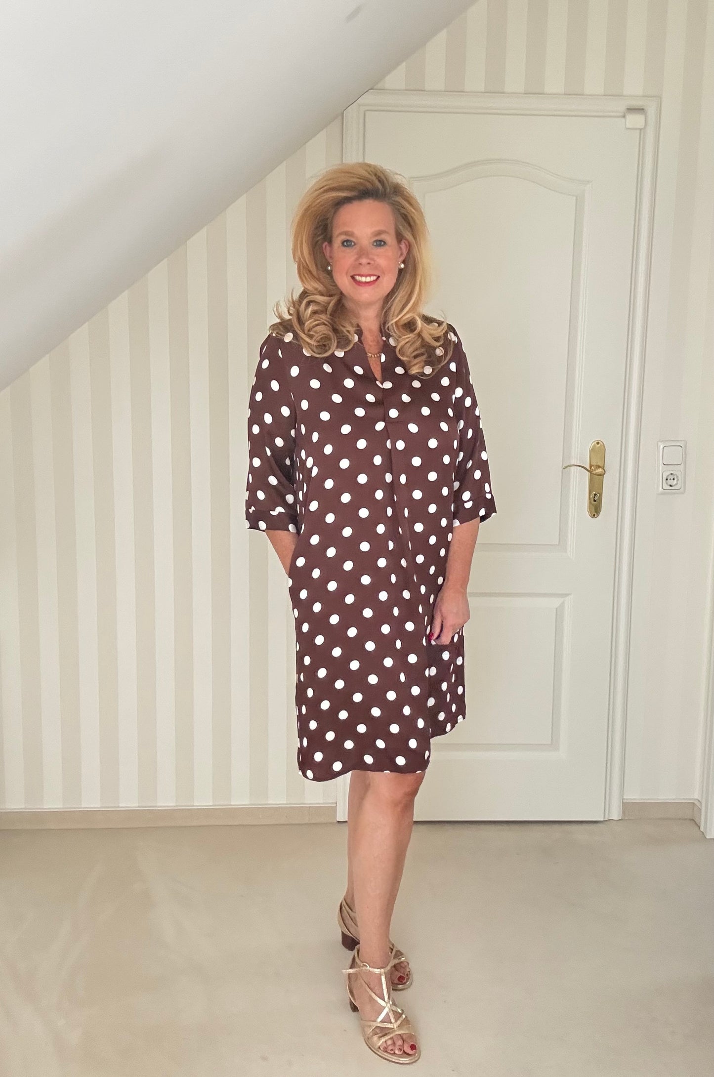 Kleid mit Polka Dots