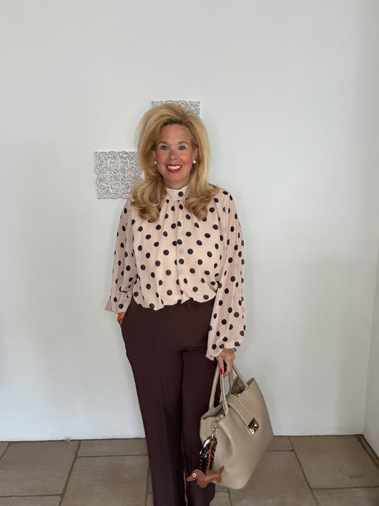 Bluse mit Polka Dots