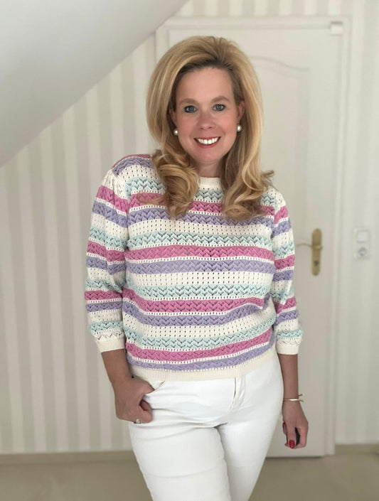 Pullover in sorbetfarben