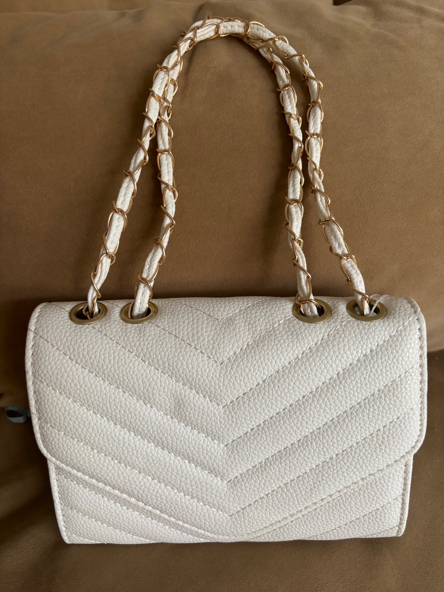 Kleine Handtasche in weiß